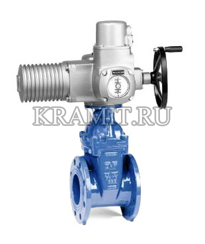 06/80 AUMA Задвижка клиновая фланцевая короткая с электроприводом AUMA