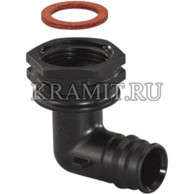 Уголок Uponor Q&E PPSU с накидной гайкой 20-1/2